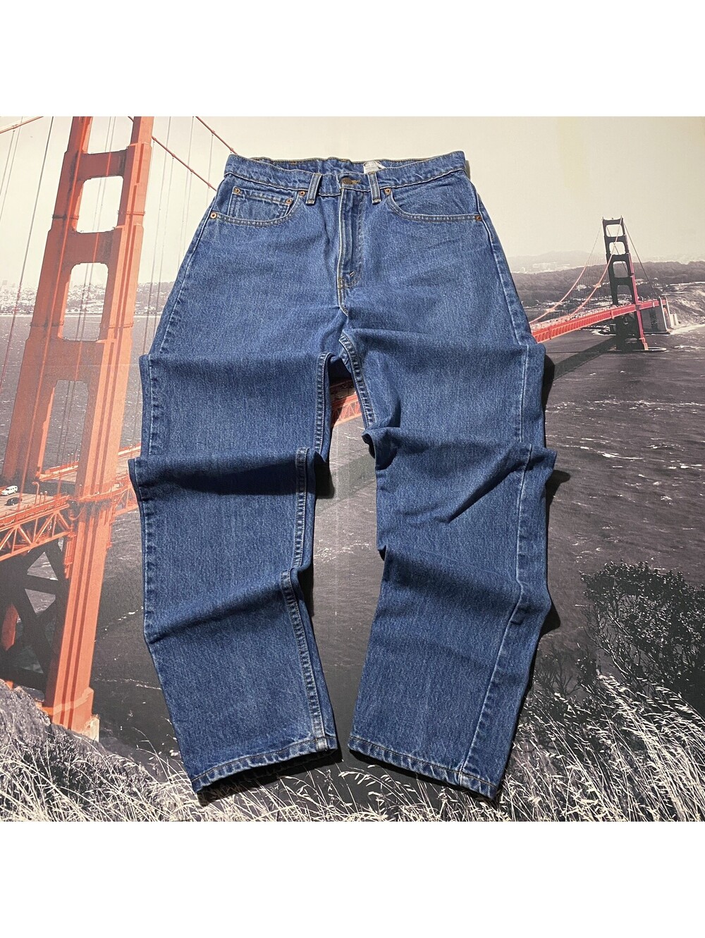 VTG Levi 550 Jeans Men 31x32 Relaxed Fit Tapered Leg 90s Denim Pants Canada Made